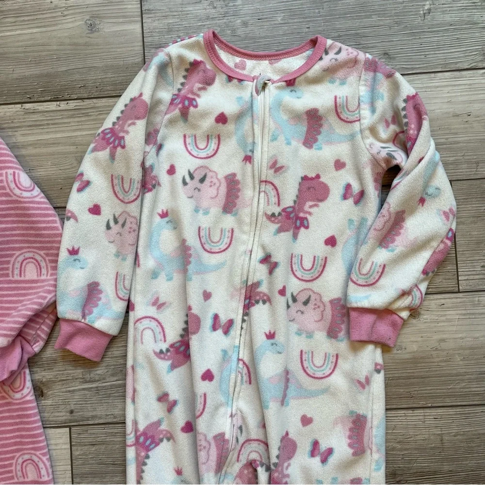 Kids Headquarters | Footie Pajamas | Size: 4T | BUNDLE: Set of 2